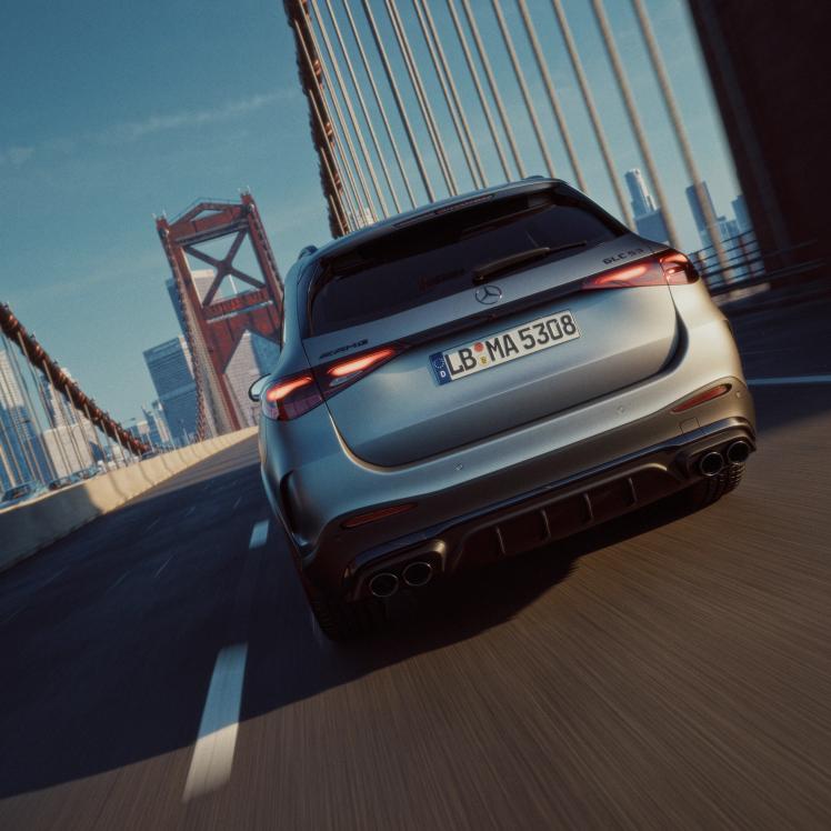 Rear view Mercedes-AMG GLC 53 4MATIC+ SUV