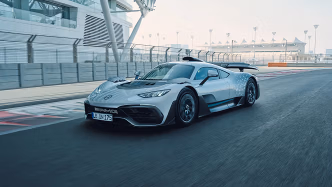Mercedes-AMG ONE on the racetrack