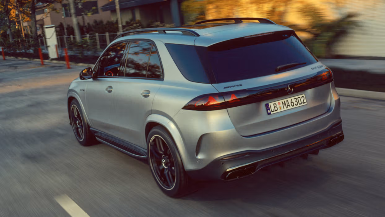 Rear view of the new Mercedes-AMG GLS 63 S