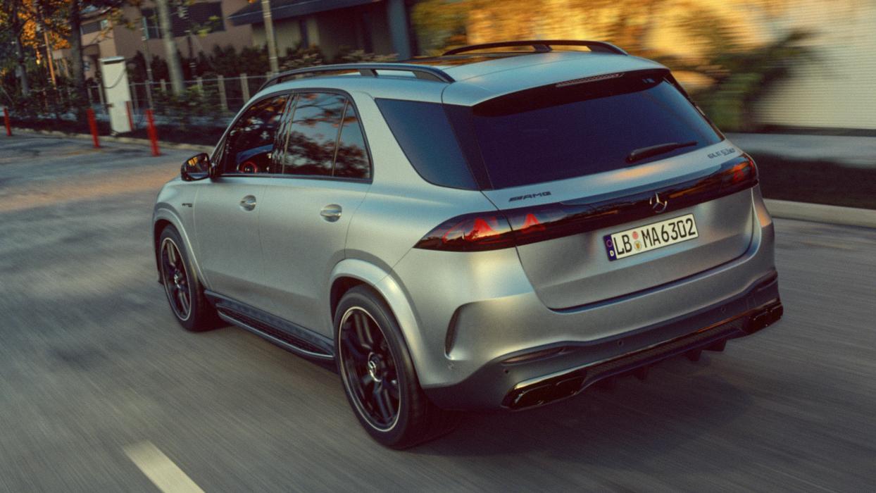 Rear view of the new Mercedes-AMG GLS 63 S