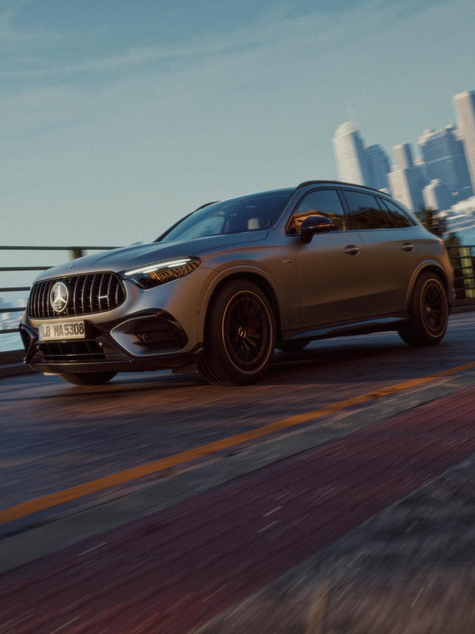 Side view of the Mercedes-AMG GLC 53 4MATIC+ SUV