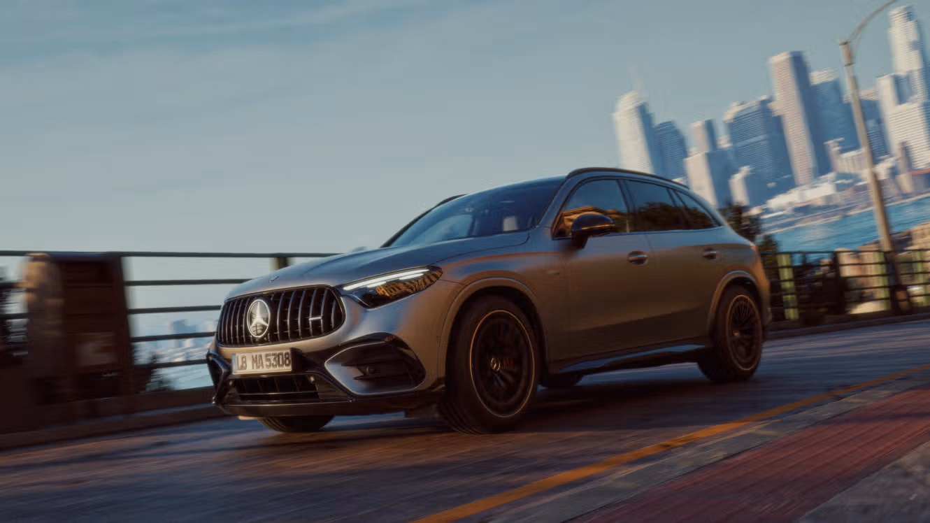 Side view of the Mercedes-AMG GLC 53 4MATIC+ SUV