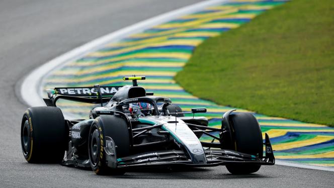 Formula 1 car on the racetrack