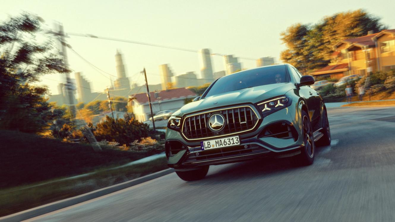 Frontale Ansicht des Mercedes-AMG GLE Coupé