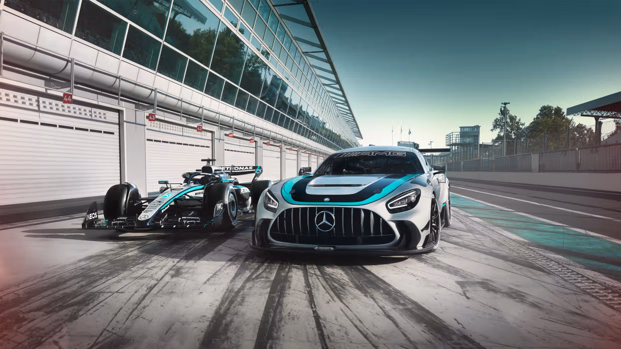 The new Mercedes-AMG GT2 Edition W16 Side by side with the W16
