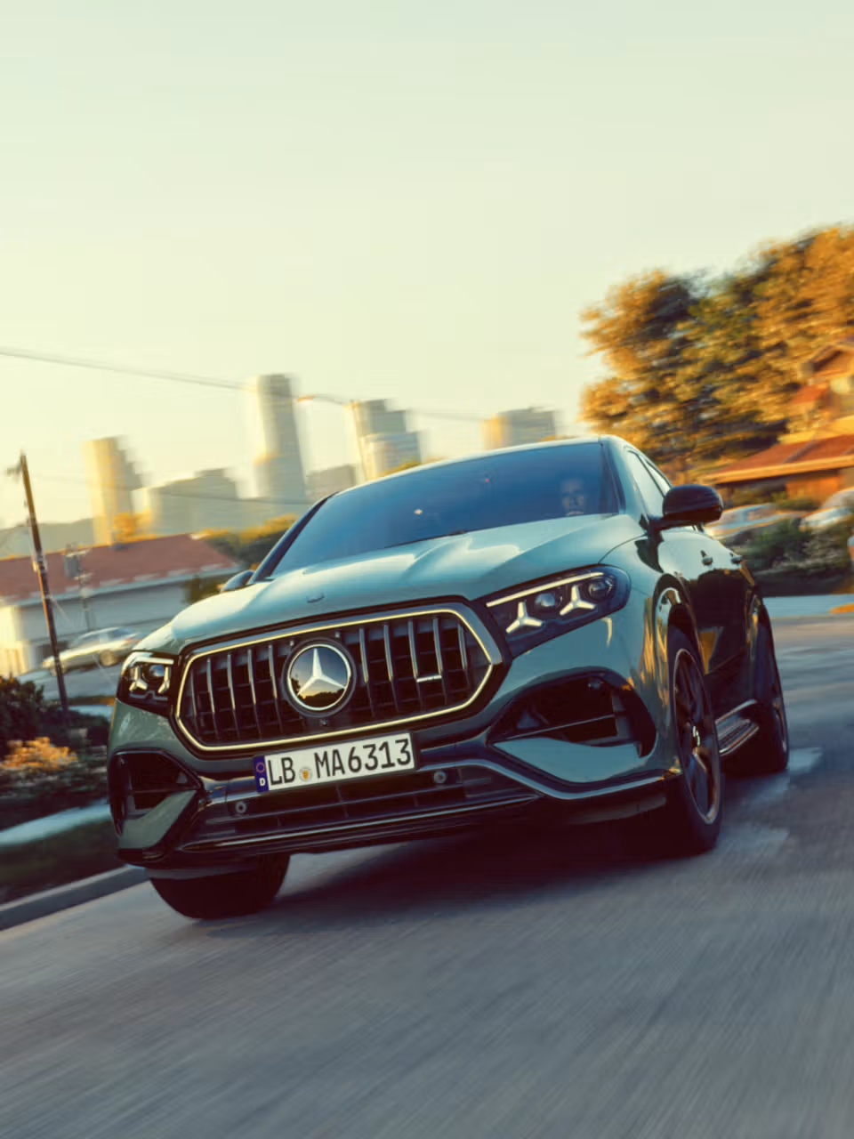 Frontale Ansicht des Mercedes-AMG GLE Coupé