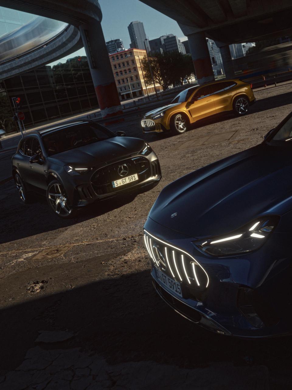 Die drei Mercedes-AMG GT SUV Modelle