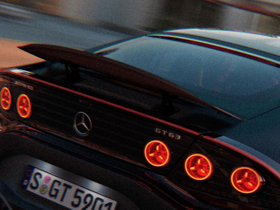 Das Heck des Mercedes-AMG GT 4-Türer Coupé