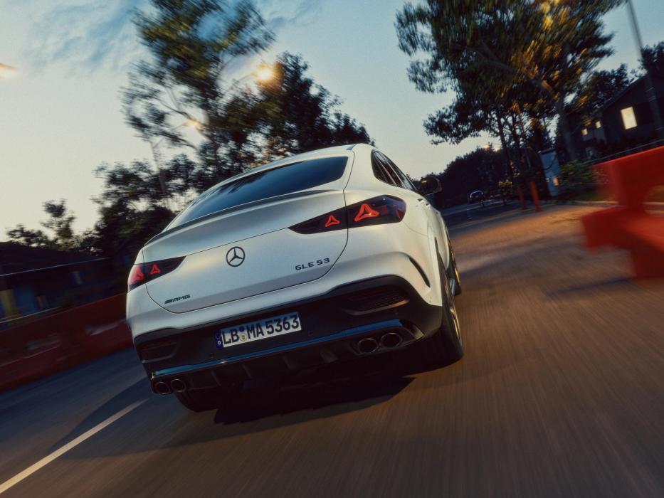 Heckansicht Mercedes-AMG GLE 53 Coupé