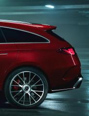 Das Heck des Mercedes-AMG CLA 45 4MATIC+ Shooting Brake