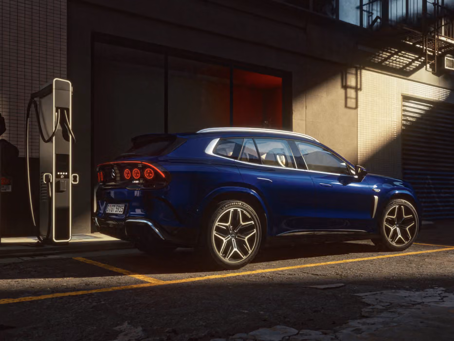 Mercedes-AMG GT SUV at the charging point