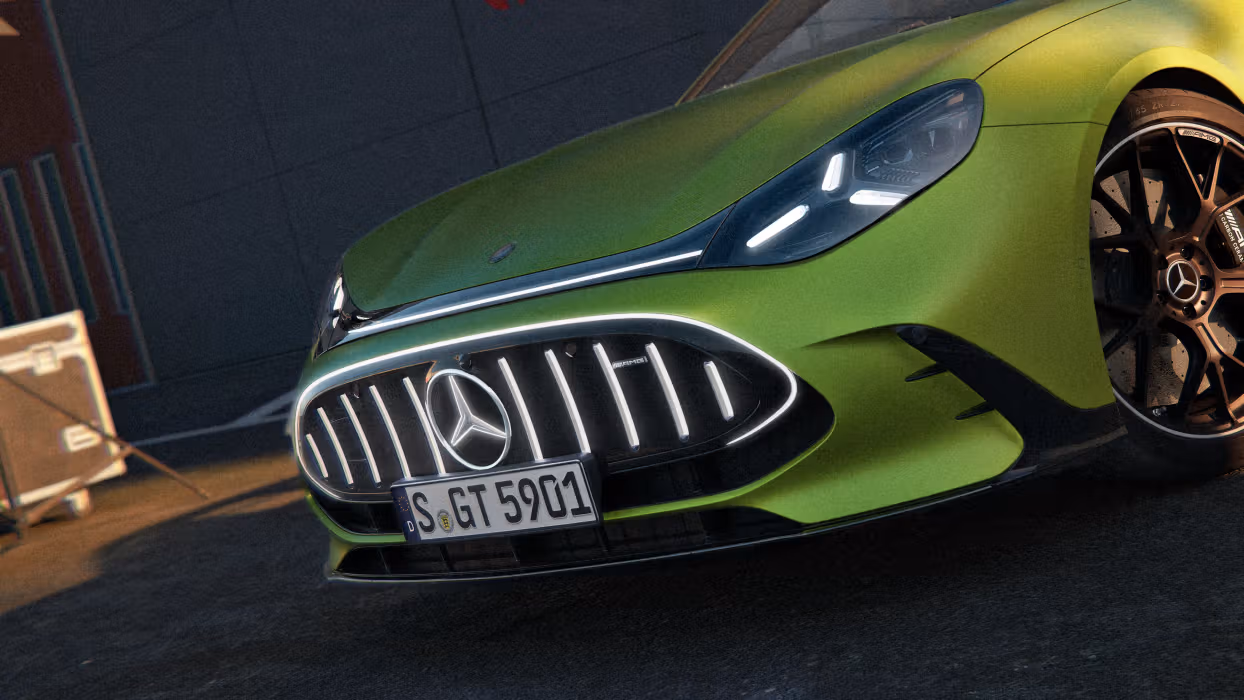 Die Front des Mercedes-AMG GT 4-Türer Coupés