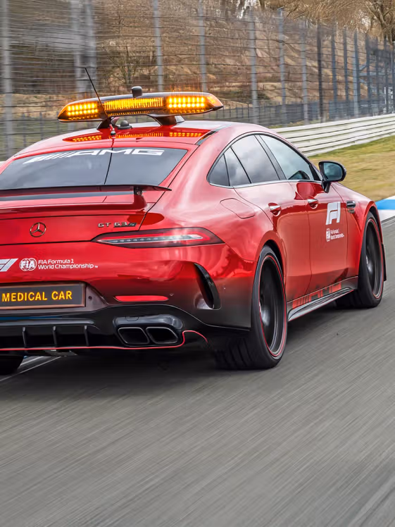 Medical Car auf der Strecke