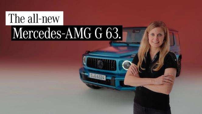 Produktmanagerin Viola von Mercedes-AMG steht vor der neuen G-Klasse