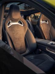 A view of the front seats in the Mercedes-AMG GT 4-Door Coupé