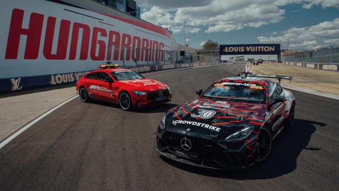 Safety Car und Medical Car auf der Strecke