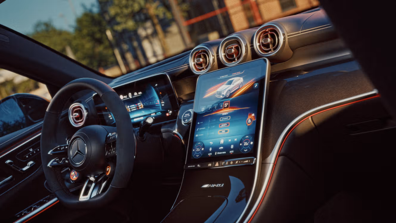 Interieur des Mercedes-AMG GLC 53 4MATIC+ Coupé