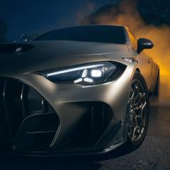 Spotlight on the headlights
