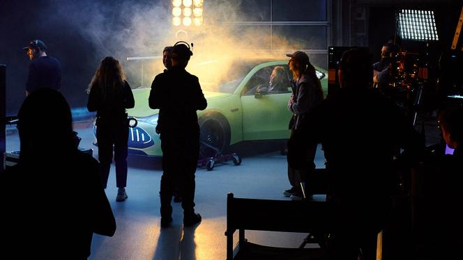 Campaign photoshoot with Gabriel Macht and the Mercedes-AMG GT 4-Door Coupé