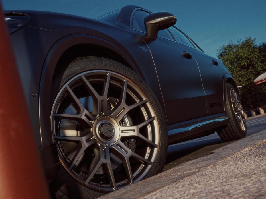 Detailansicht Rad und Felge des Mercedes-AMG GLC 53 4MATIC+ Coupé