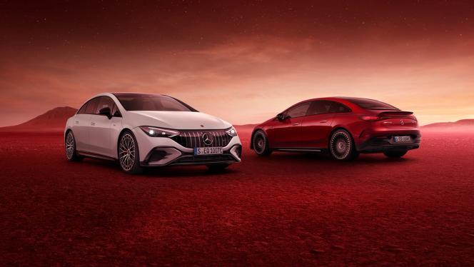 Mercedes-AMG EQE 43 4MATIC und Mercedes-AMG EQE 53 4MATIC.