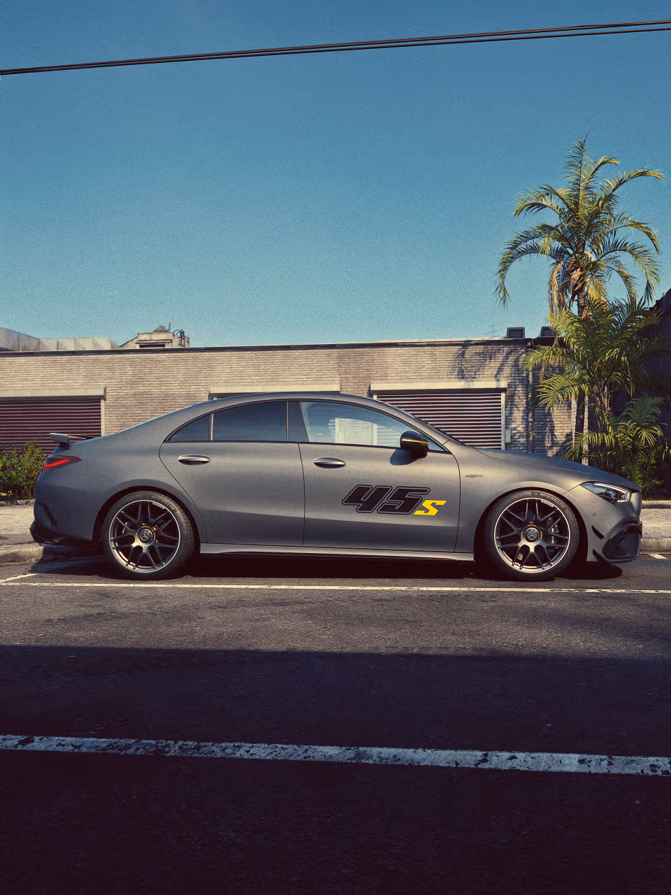 Side view of the Mercedes-AMG CLA Coupé special edition
