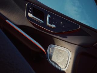 Close-up of the door of the Mercedes-AMG GLC 53 4MATIC+ SUV