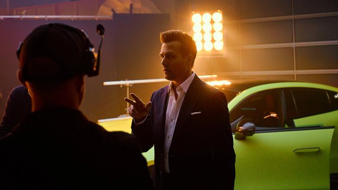 Campaign photoshoot with Gabriel Macht and the Mercedes-AMG GT 4-Door Coupé