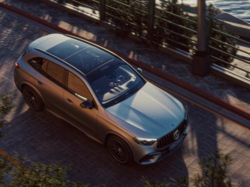 Top view of the Mercedes-AMG GLC 53 4MATIC+ SUV
