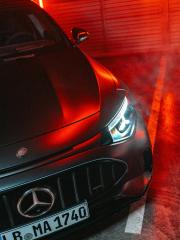 Frontpartie des Mercedes-AMG CLA 45 4MATIC+