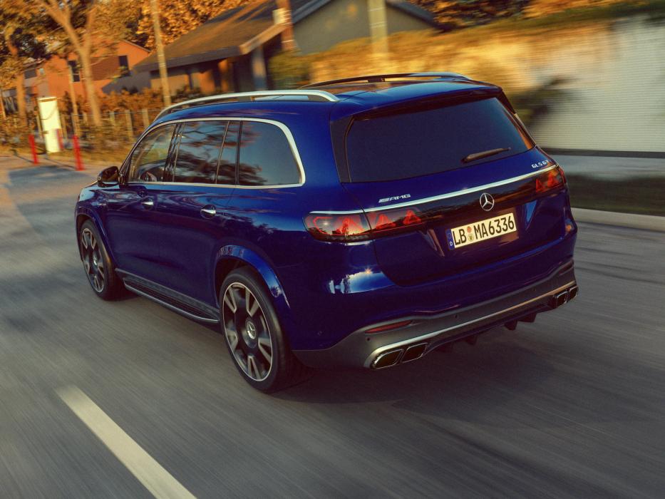 Rear view of the Mercedes-AMG GLS SUV