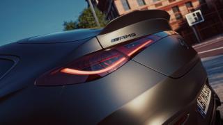 Detailansicht des Hecks des Mercedes-AMG GLC 53 4MATIC+ Coupé