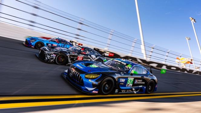 Mercedes-AMG GT on the racetrack