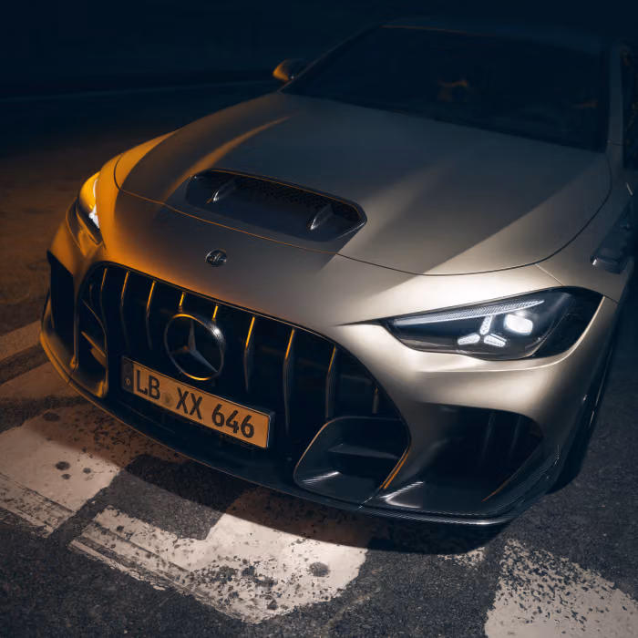 Bonnet and air intake of the Mercedes-AMG CLE 646
