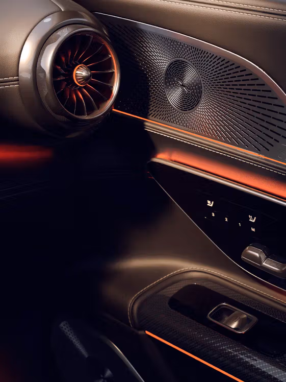 Soundsystem des neuen Mercedes-AMG GT Coupé 55.