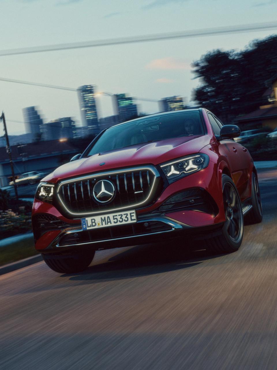 Frontale Ansicht des Mercedes-AMG GLE Coupé