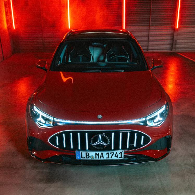 Die Front des Mercedes-AMG CLA 45 4MATIC+ Shooting Brake