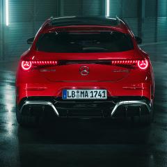 Das Heck des Mercedes-AMG CLA 45 4MATIC+ Shooting Brake