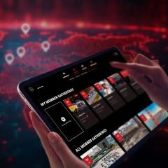 Tablet featuring the PL members gathering calendar