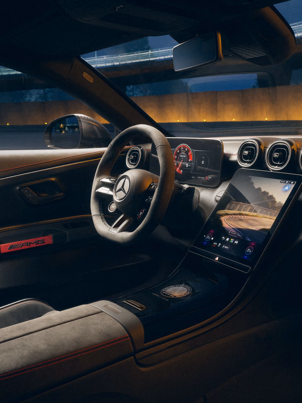 A view of the interior of the Mercedes-AMG CLE 646