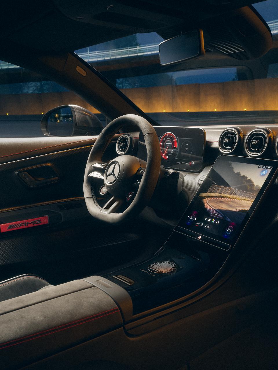 A view of the interior of the Mercedes-AMG CLE 646