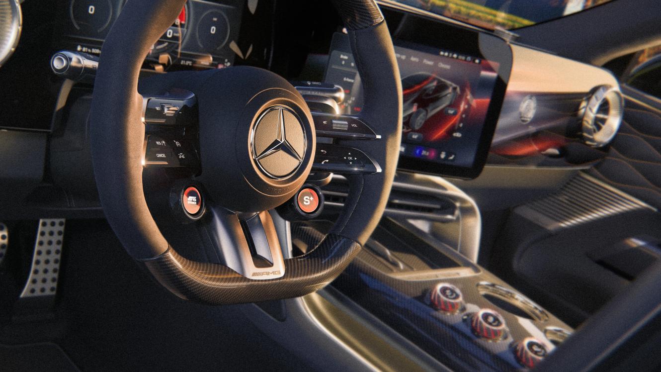 Der Innenraum des Mercedes-AMG GT 4-Türer Coupé