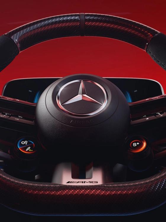 Lenkrad Mercedes-AMG E 53 Limousine.