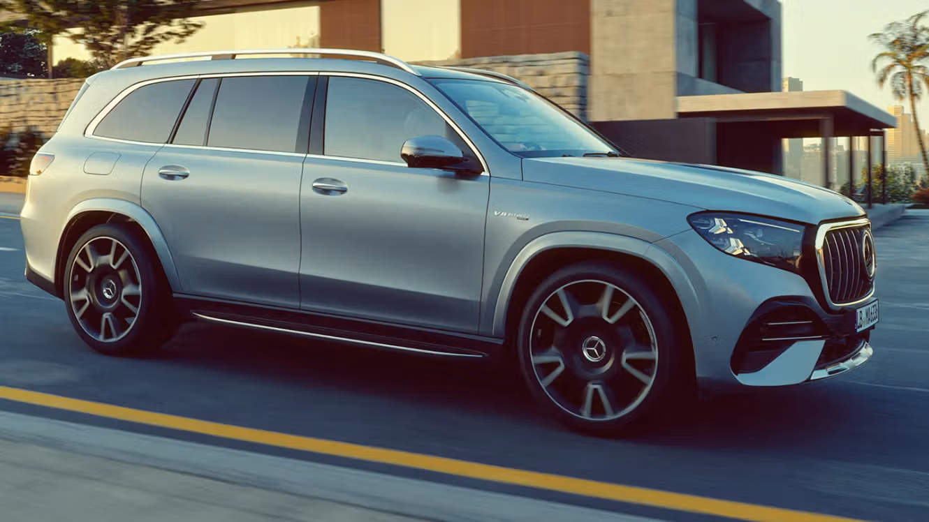 Side view of the Mercedes-AMG GLS SUV