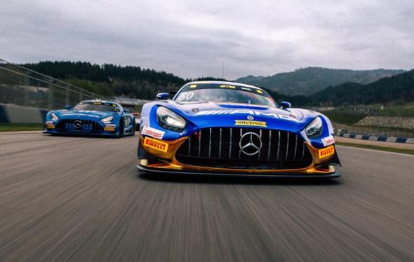 AMG vehicle at the track for DTM