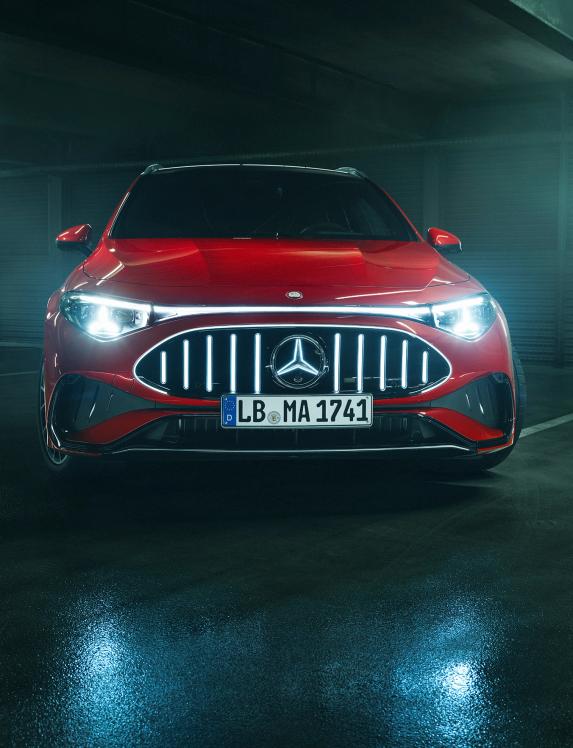 Die Front des Mercedes-AMG CLA 45 4MATIC+ Shooting Brake
