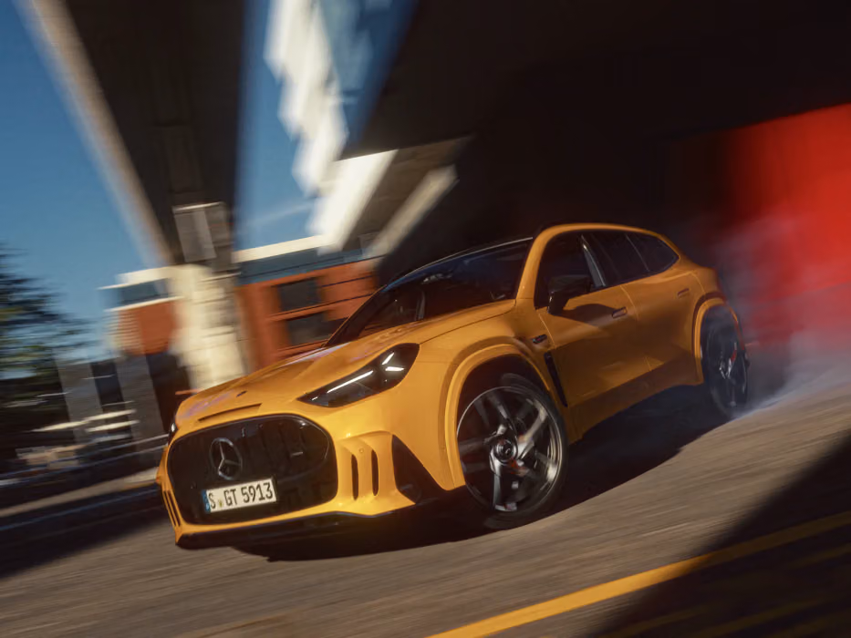 Close-up of the Mercedes-AMG GT 55 SUV