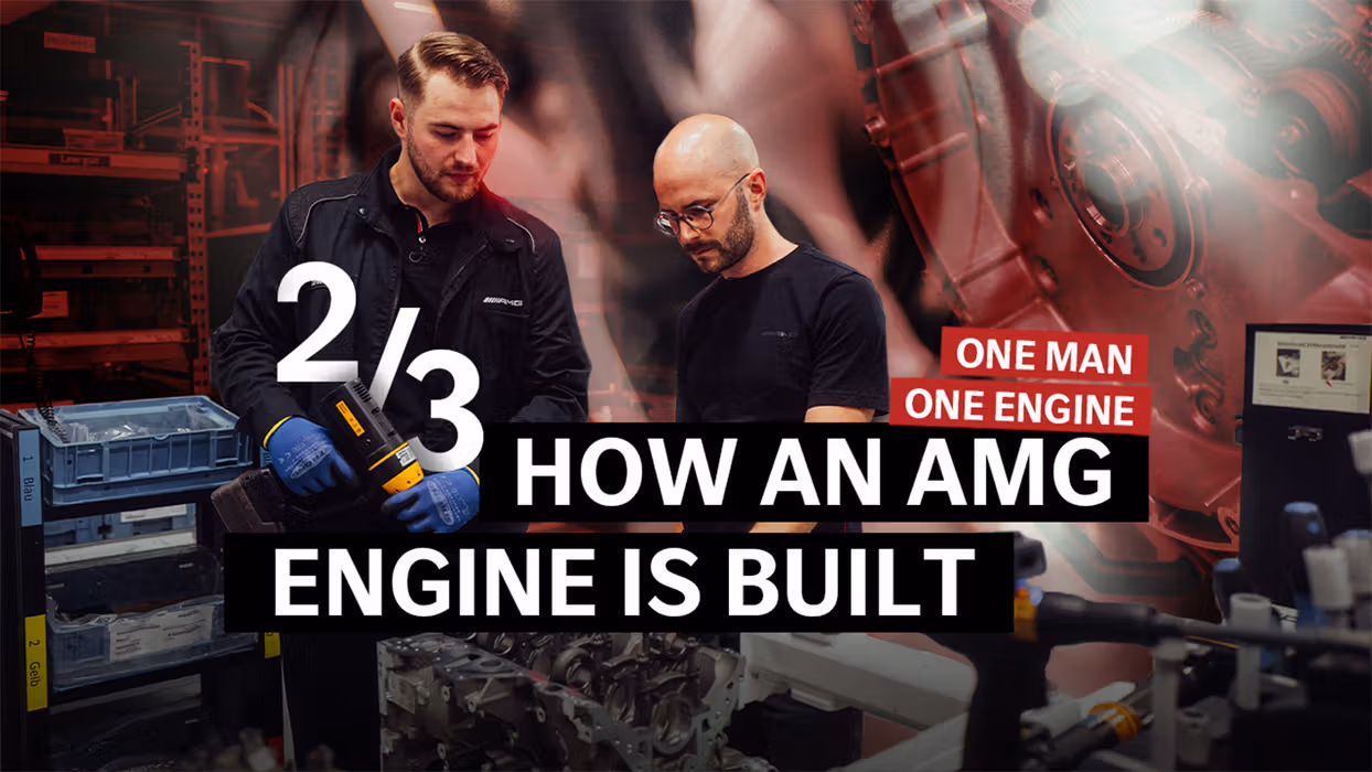 Kevin and Cornelius pose at the engine build