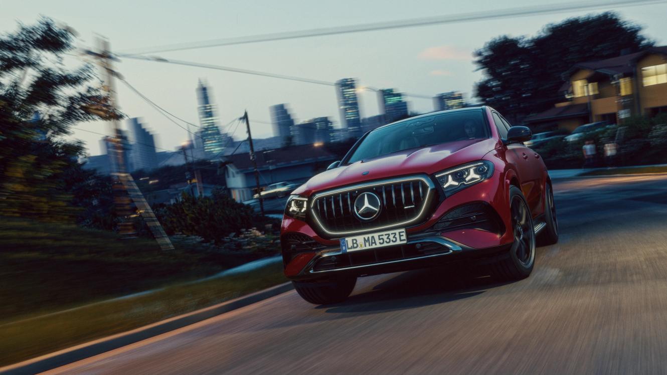 Frontale Ansicht des Mercedes-AMG GLE Coupé