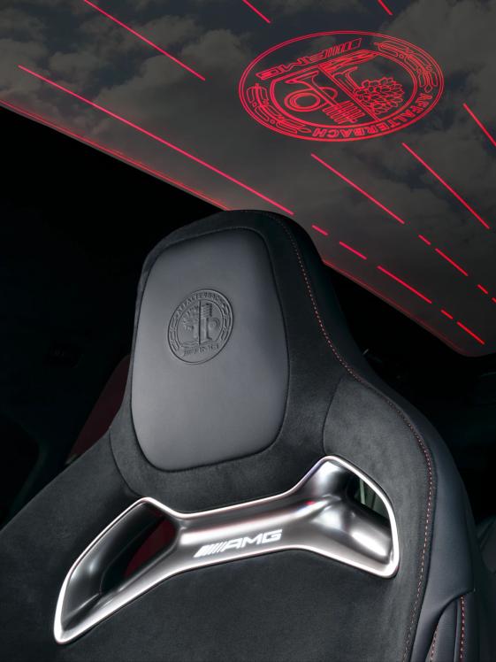 Nahaufnahme Kopfteil des Polsters sowie des Daches